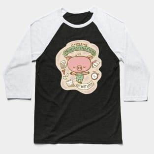 Lazy Pig Baseball T-Shirt